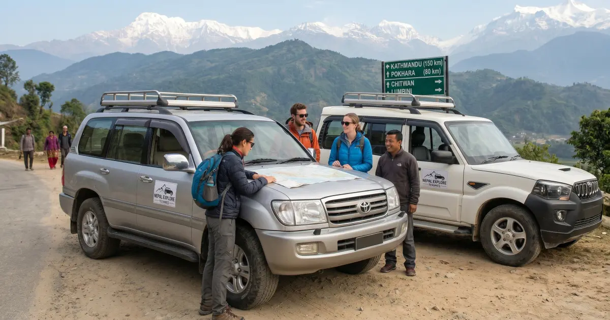 Explore vehicle rental in Nepal