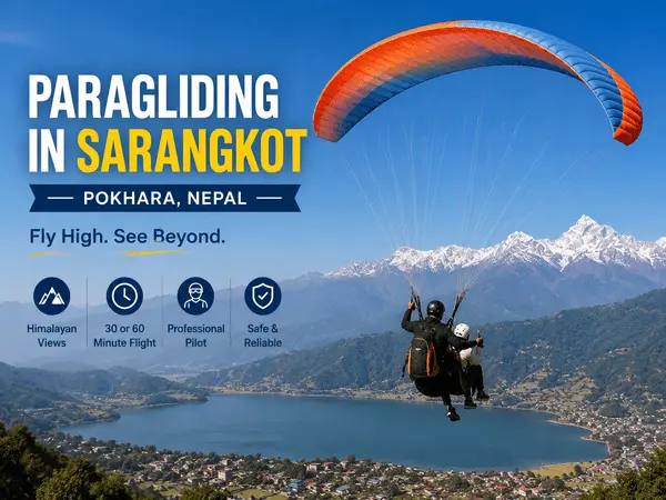 Paragliding in Sarangkot, Pokhara